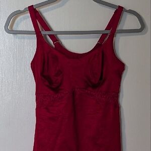 EUC Ruby Ribbon Full Support Lace Cami 36 Ruby Red 10th anniversary ed.